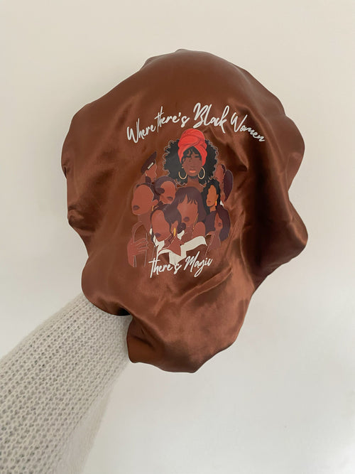 * NEW* Brown Black Women Magic Bonnet (Band)
