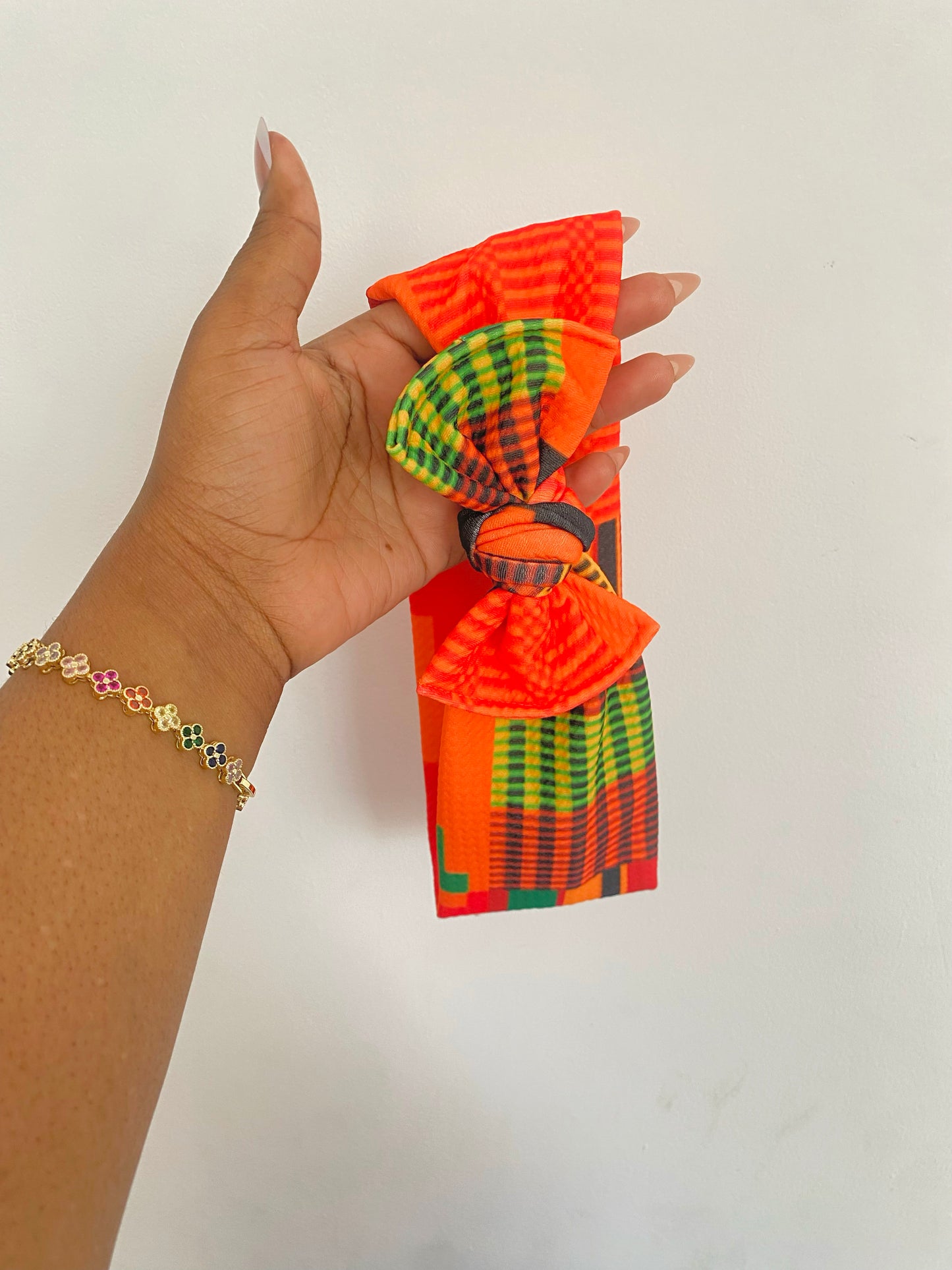 Kente topknot headbands