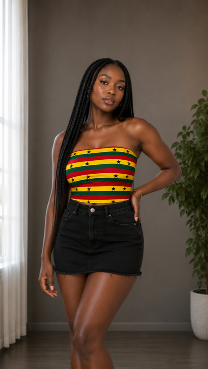 Caribbean & African Tube Top (Straps)