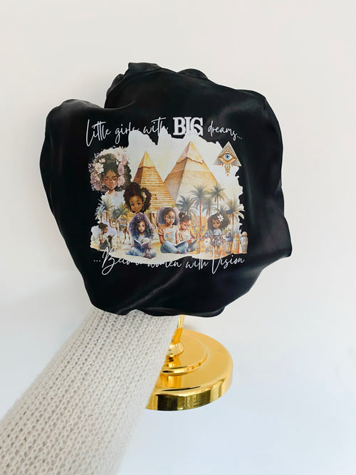 Black “Little Girl Vision” Bonnet