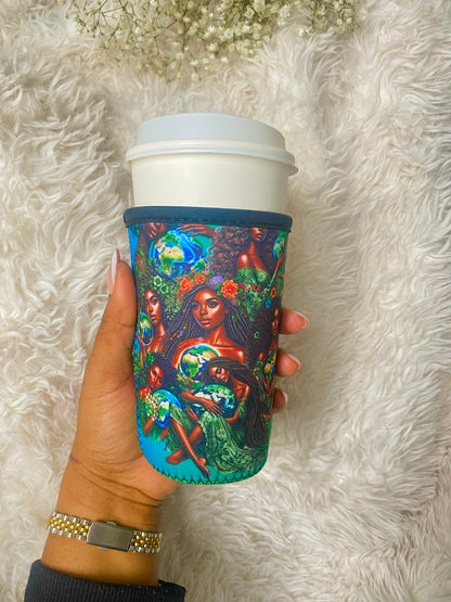 Neoprene Monogram Cup Sleeves