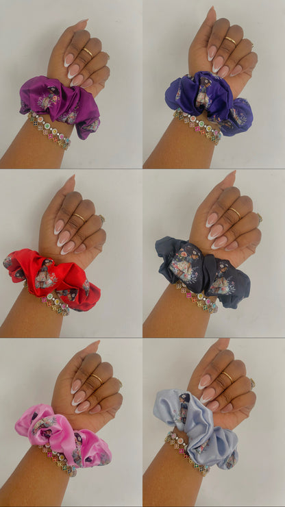 Lit & Crafty Satin Scrunchies