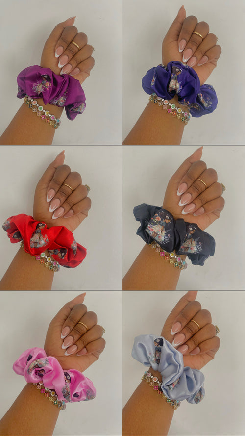 Lit & Crafty Satin Scrunchies