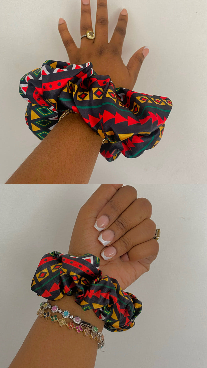 Mama Africa Satin Scrunchies