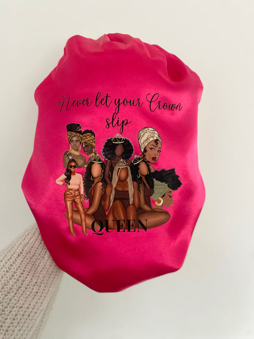 * NEW* Hot Pink Queen Bonnet (Band)