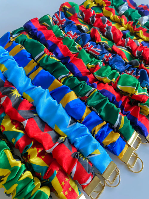 African/ Caribbean Scrunchie Long Keyring (Lanyard)