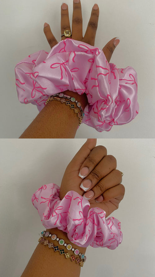 Bow-Me Satin Scrunchies