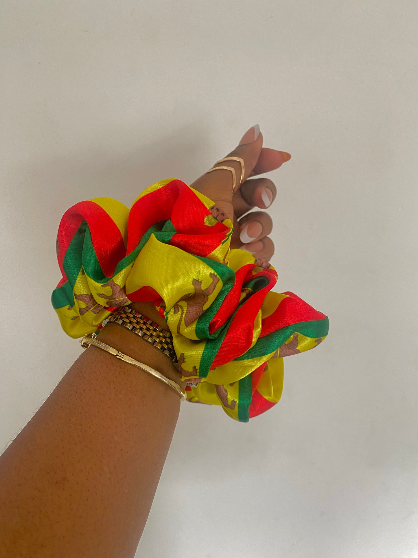 PLAIN African & Caribbean Satin  XL Scrunchies