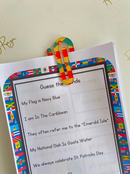 African & Caribbean Jumbo Paperclips