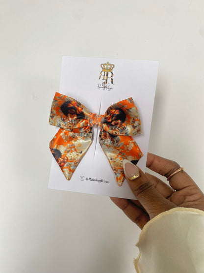 Autumn Damask Mini Bows