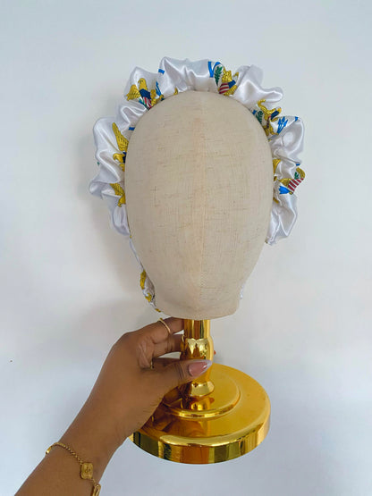 African & Caribbean Satin Scrunchie Headband