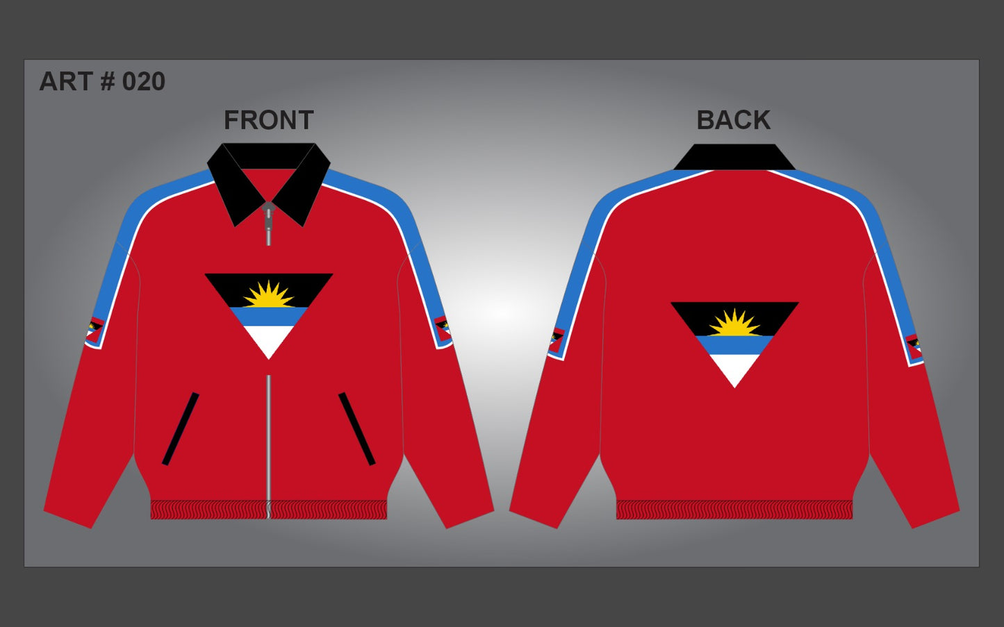 Caribbean Adult Carnival Jacket PRE ~ ORDER