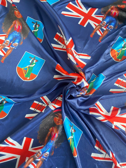 Oops Caribbean/ African Satin Scarf