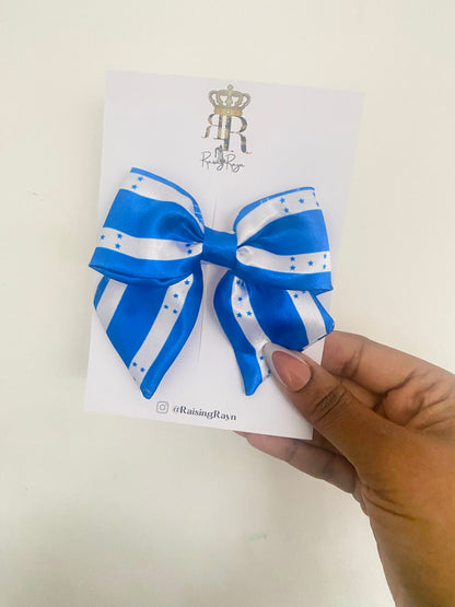 African & Caribbean Satin Mini Bow Hair Clips