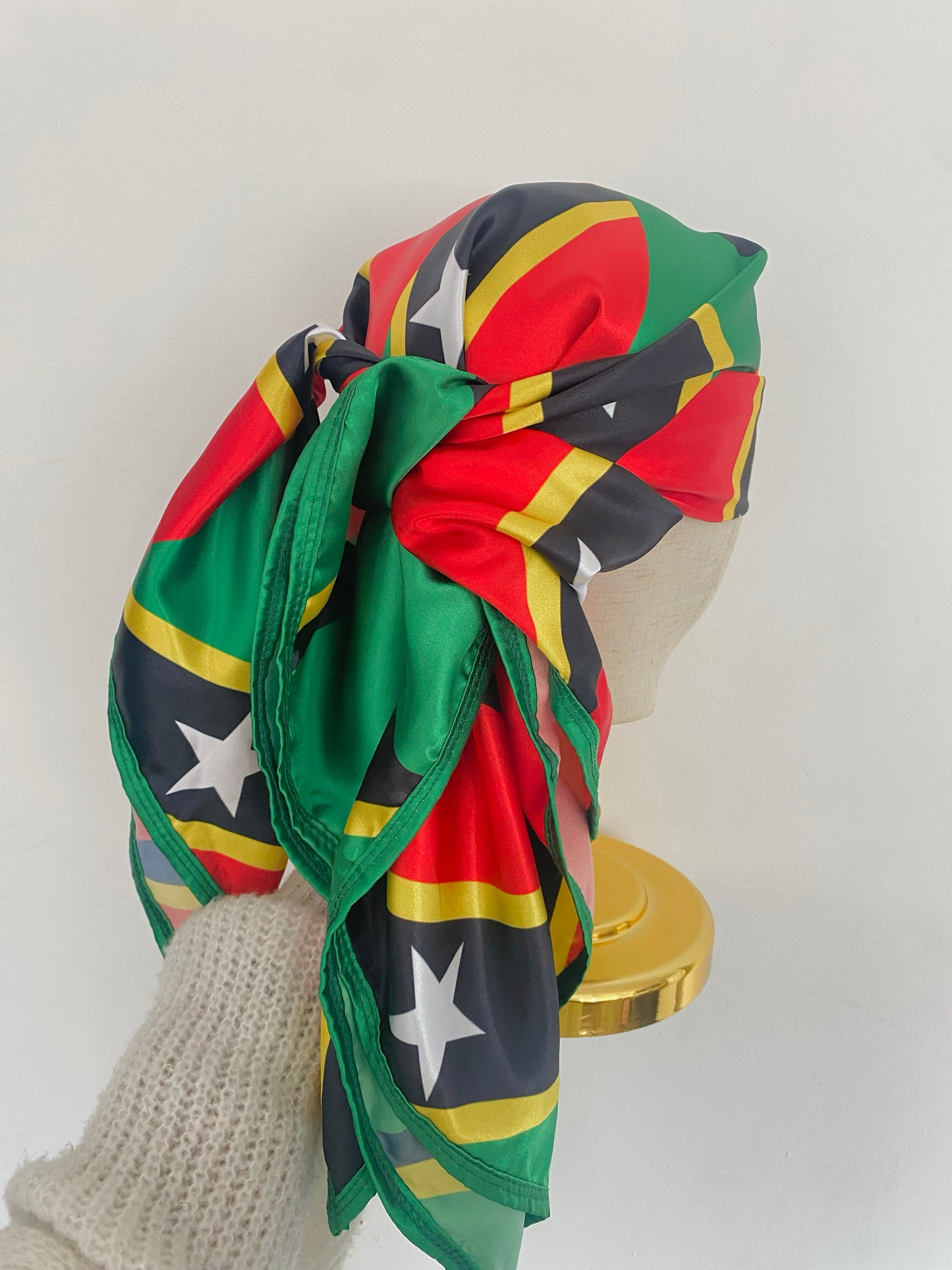 St. Kitts & Nevis Satin Scarf (PLAIN)