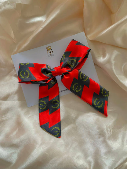 African & Caribbean Satin LongTail Mini Bow Hair Clips