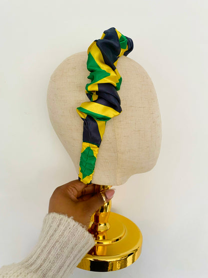 African & Caribbean Satin Scrunchie Headband