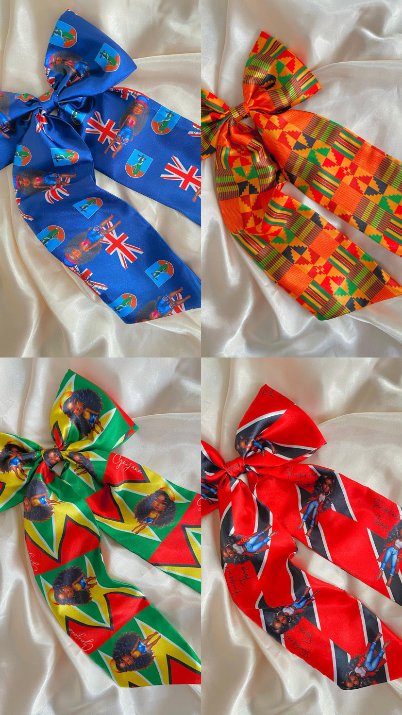 Pre - Order African & Caribbean XL Satin Bows