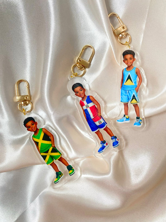 Flag Boy Keychains