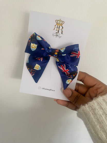 African & Caribbean Satin Mini Bow Hair Clips