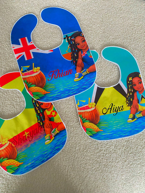 Caribbean/African Girls Bibs