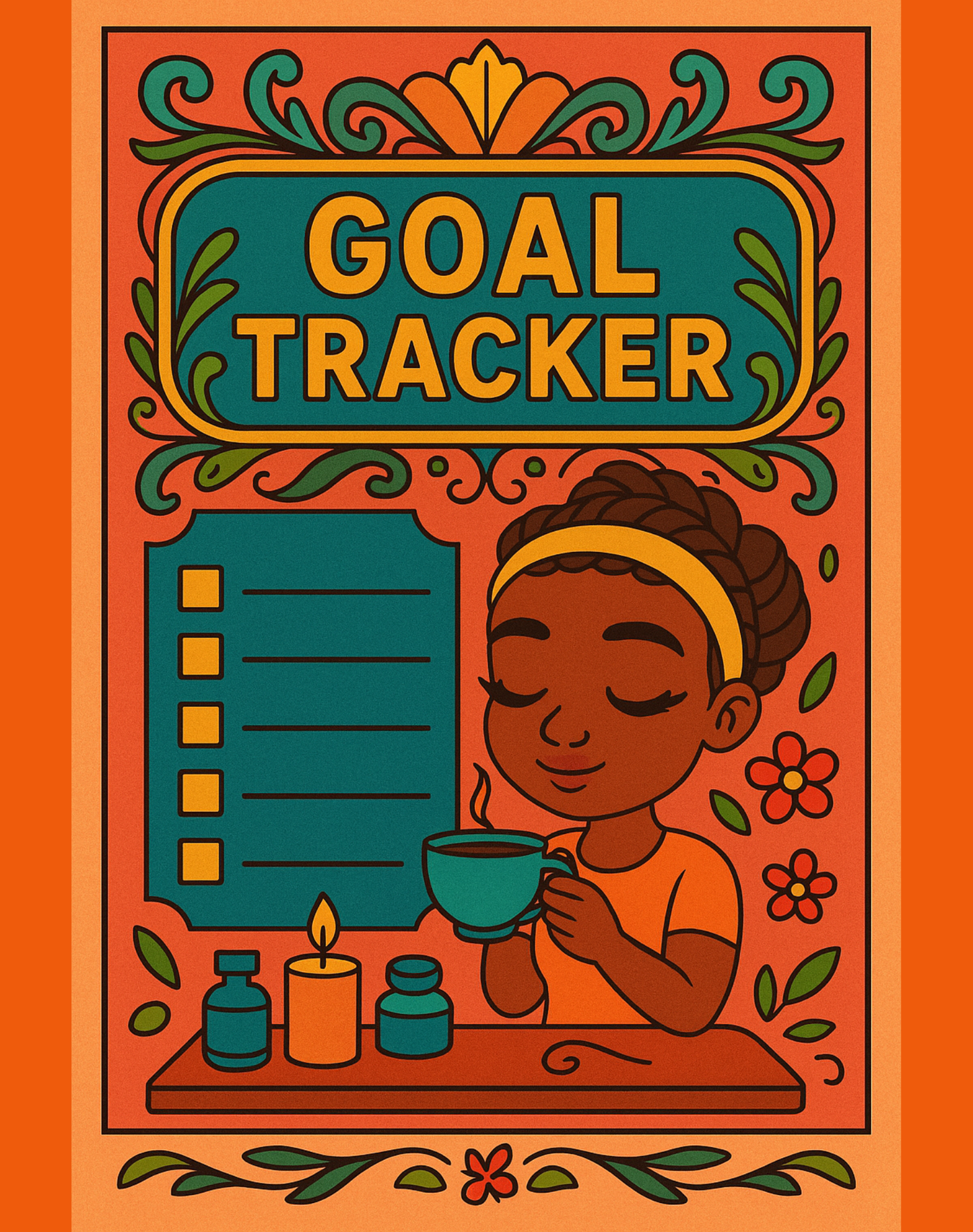 Goal Tracker Colouring Book Download