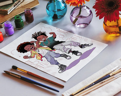 Magic Black Boys Colouring Book Download