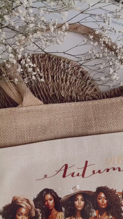 Autumn Jute Shoppers