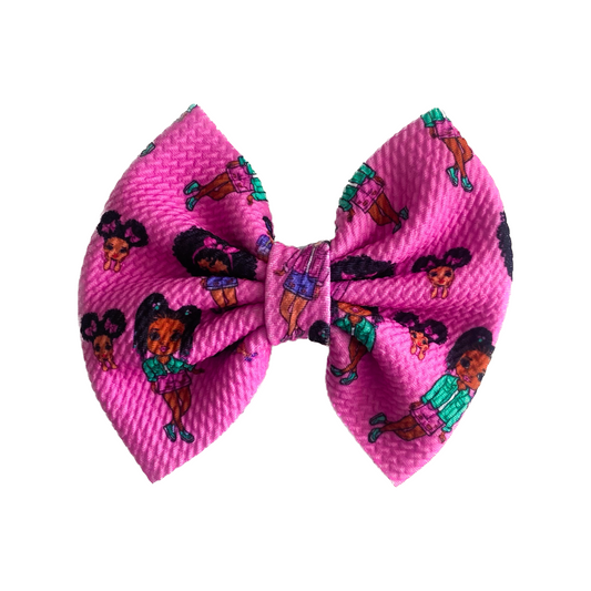 Pink Girls Bow