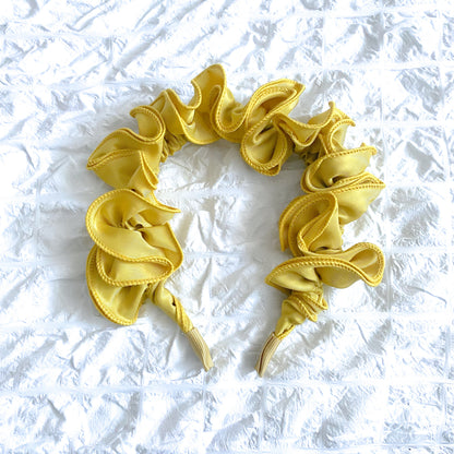 Mustard Ruffle Headband