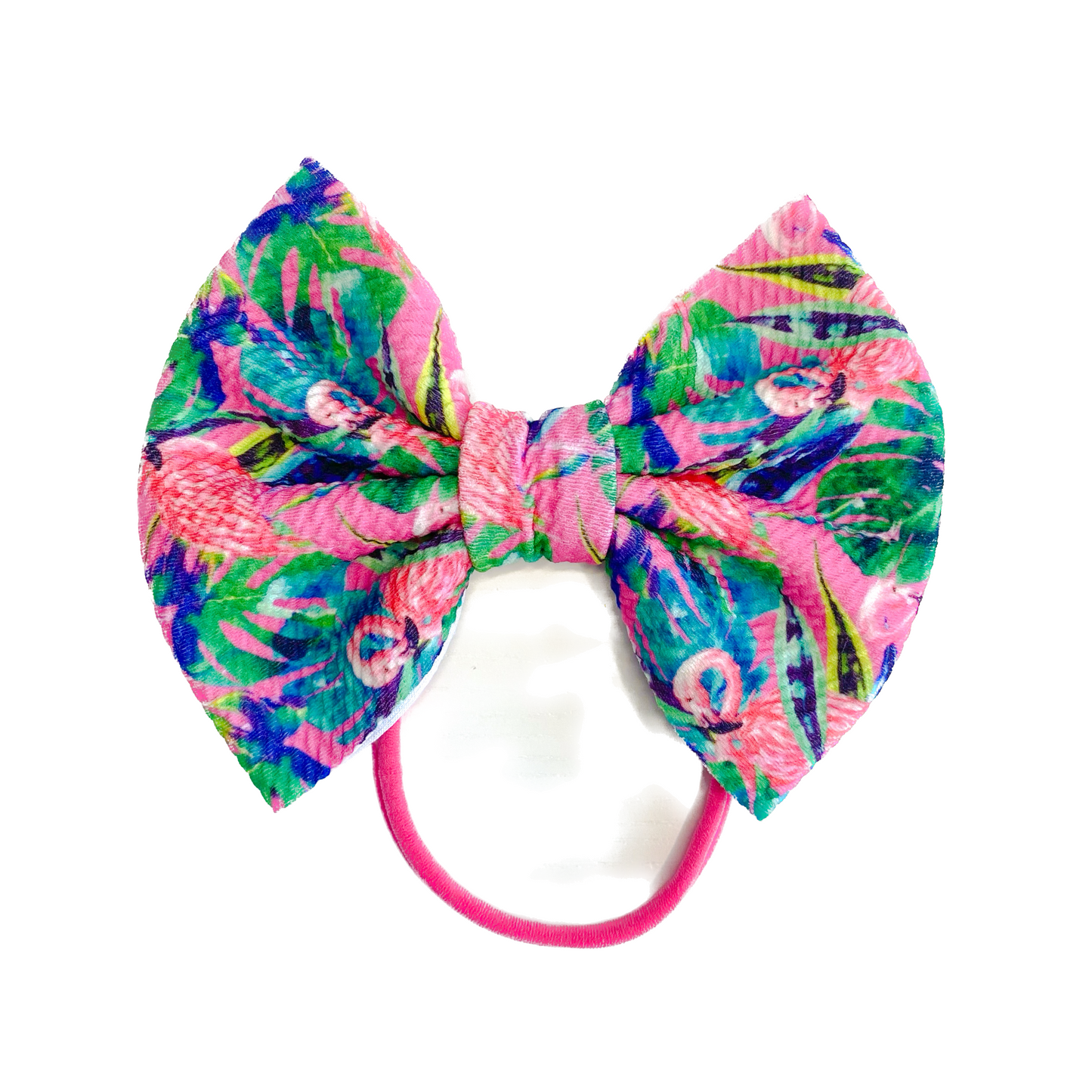 Pink Tropical Headband Bow